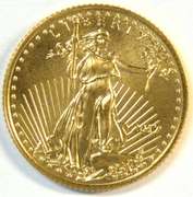 Pristine-perfect Super Gem BU 2017 $1 American Gold Eagle coin
