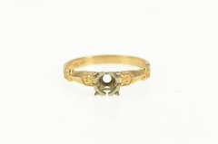 14K Yellow Gold 3.9mm Vintage NOS 1950's Engagement Setting Ring