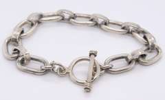 Vintage Sterling Silver Fancy Link Bracelet
