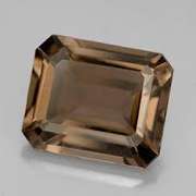 3X5MM OCTAGON SMOKEY TOPAZ LOOSE GEMSTONE