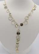 Sterling Silver Dangle Lariat Necklace