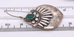 Vintage Sterling Silver Turquoise Dangle Earrings