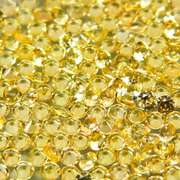 Fantastic 3.04ct diamond cut yellow Sapphire set