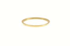 14K Yellow Gold Vintage NOS 1950's Simple Stackable Band Ring