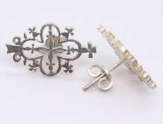 Lot of 2 Vintage Sterling Silver Earrings