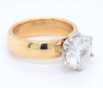 AUTHENTIC TIFFANY AND CO. 3.50 CARAT 18K RING