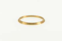 14K Yellow Gold Vintage NOS 1950's 1.4mm Stackable Band Ring