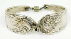 Wonderful Antique Silverplate Bracelet, Mono K