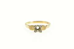 14K Yellow Gold Vintage NOS 1950's 3.75mm Engagement Setting Ring