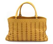 Bottega Veneta Intrecciato Millano Mustard Tote