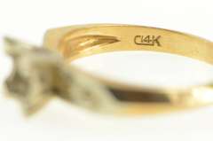 14K Yellow Gold Vintage NOS 1950's 5.0mm Engagement Setting Ring