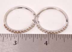 Magnificent Approx. 1.20CTW Diamond Earrings in 14K White Gold