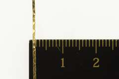 14K Yellow Gold 0.9mm Square Retro Box Simple Chain Necklace