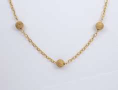 Chic Chain and Ball 14k Necklace