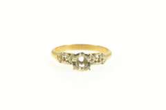 14K Yellow Gold 3.3mm Vintage NOS 1950's Engagement Setting Ring