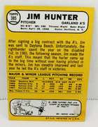 Jim Catfish Hunter 1968 Topps Baseball Card