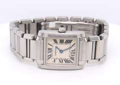 Ladies Cartier Tank Stainless Steel Watch