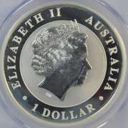 Flawless 2014-P Australia Silver $1. PCGS MS70 John Mercanti signed
