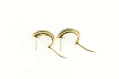10K Yellow Gold 1.07 Ctw Diamond Emerald Ruby Sapphire Earrings