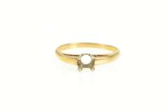 14K Yellow Gold 4.2mm Setting Vintage NOS 1950's Engagement Ring