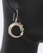 John Hardy Naga Dragon Drop Hoop Earrings
