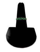 Alluring 18kt Yellow Gold Emerald Band