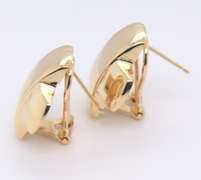Attractive Yellow Gold X Earrings