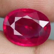 Vivid imperial red 5.55ct oval cut Ruby