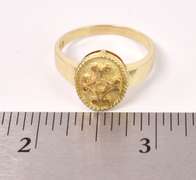 Wonderful Scroll Ring in 14K Yellow Gold
