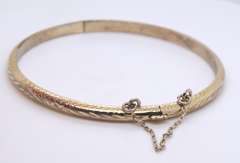 Lot of 2 Vintage 925 Sterling Silver Bangles