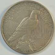Scarce high grade 1921 Peace Silver Dollar. Key date