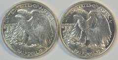 Choice BU 1942 & and near Gem BU 1946 Walking Liberty Halves