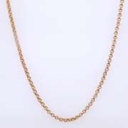 Italian 925 Sterling Silver Rolo Chain Necklace