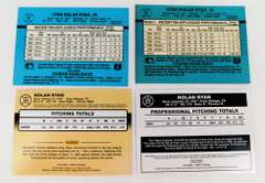 4 Nolan Ryan Donruss Baseball Cards