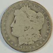 Rare key date 1879-CC Morgan Silver Dollar in circ
