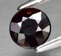 Rare! Glittering 1.31ct black cherry red Zircon