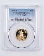 PR70 DCAM 1995-W $10 American Gold Eagle 1/4 Oz. .999 Fine Gold PCGS