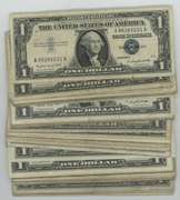 Larger lot of 63 Series of 1957 $1 Silver Certificate notes