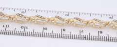 Gorgeous Yellow Gold Diamond Diagonal Tennis Bracelet