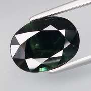Heated only! 4.51ct rich green Sapphire