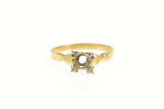 14K Yellow Gold Vintage NOS 1950's 5.4mm Engagement Setting Ring