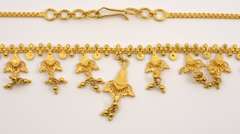 Exciting 22k Necklace with enamel