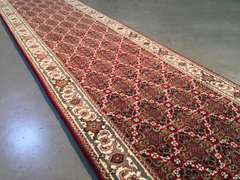 FINE SILK & WOOL PERSIAN TABRIZ RUNNER 8'