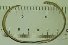 Sterling silver Mexico Solid Wave Design Cuff Bracelet