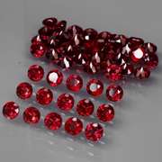 Premium diamond cut 6.73ct Rhodolite Garnet set