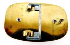 Vintage Goldstone Brass Belt Buckle