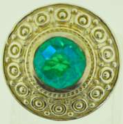 Sterling Silver Round Blue Zircon Ring