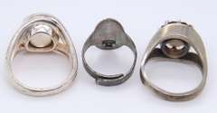 Vintage Sterling Silver Lot of 3 Rings