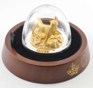 Ltd Ed 3D Coin - 2017 Canada $100 - Wolf - 10 oz Silver 24K Gold Gild