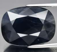 Huge! 12.63ct dark blue Sapphire